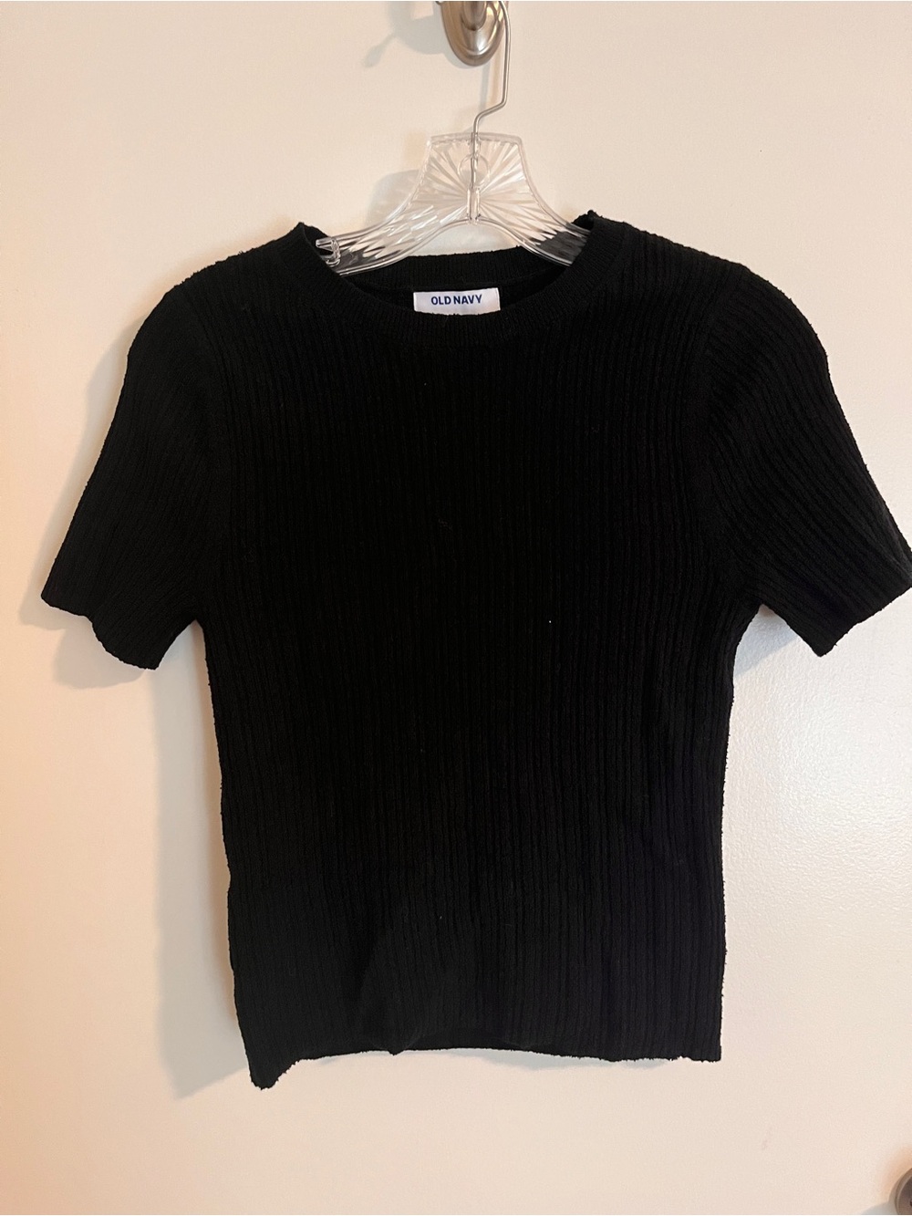 Old Navy textured fitted sweater tee NWOT